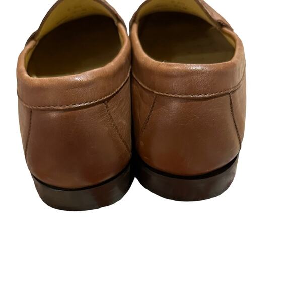 Johnston& Murphy  shoes Mens 9.5 Sheepskin Brown Leather Penny Loafer Style main image 7